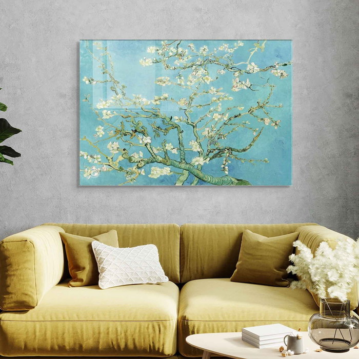 Wallity Cuadro decorativo de vidrio templado Multicolor 70 x 100 cm